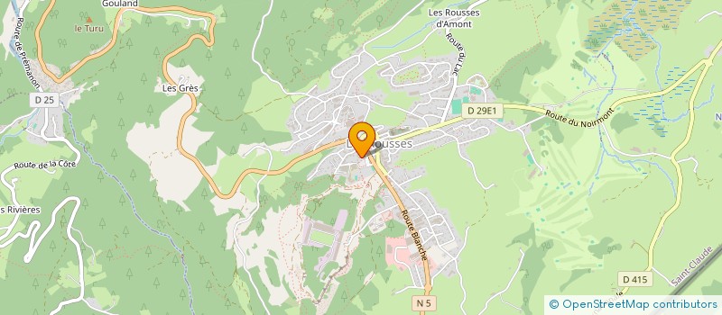 localisation de l'entreprise 892 468 497   LES ROUSSES