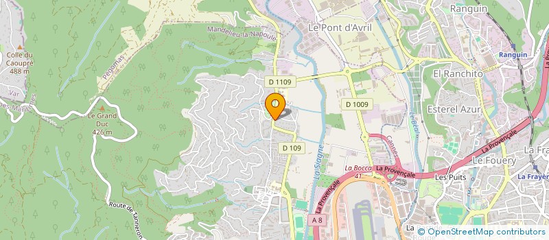 localisation de l'entreprise 892 477 373   MANDELIEU-LA-NAPOULE