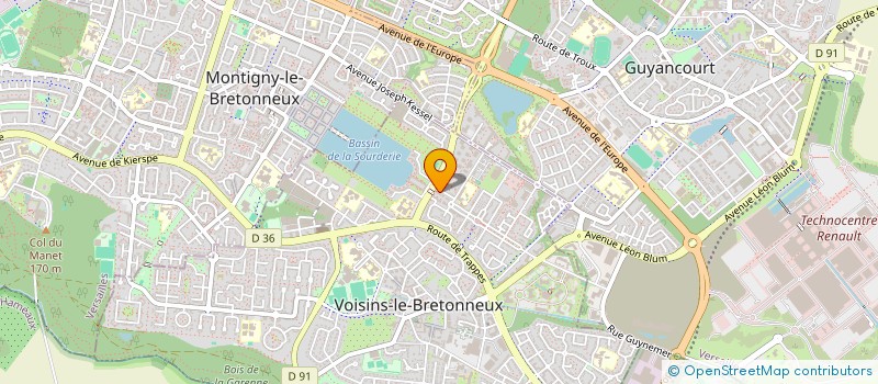 localisation de l'entreprise 892 493 826   VOISINS-LE-BRETONNEUX