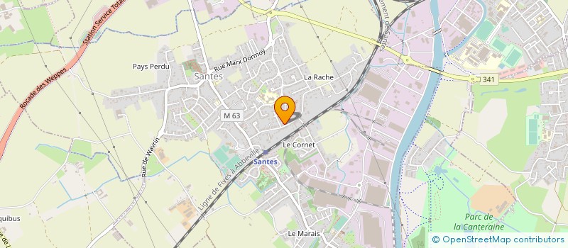 localisation de l'entreprise 892 525 965 à SANTES