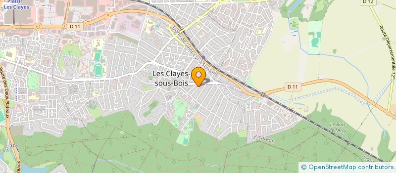 localisation de l'entreprise 892 533 597   LES CLAYES-SOUS-BOIS