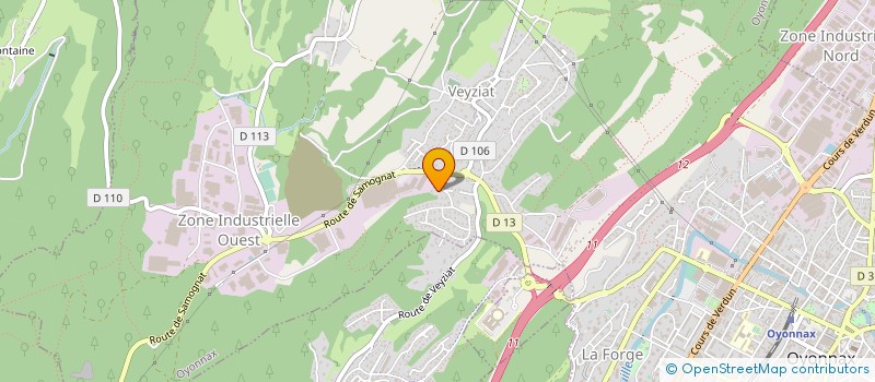 localisation de l'entreprise 892 639 618 à OYONNAX