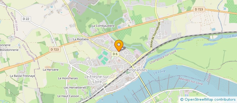 localisation de l'entreprise 892 701 731   INGRANDES-LE-FRESNE-SUR-LOIRE