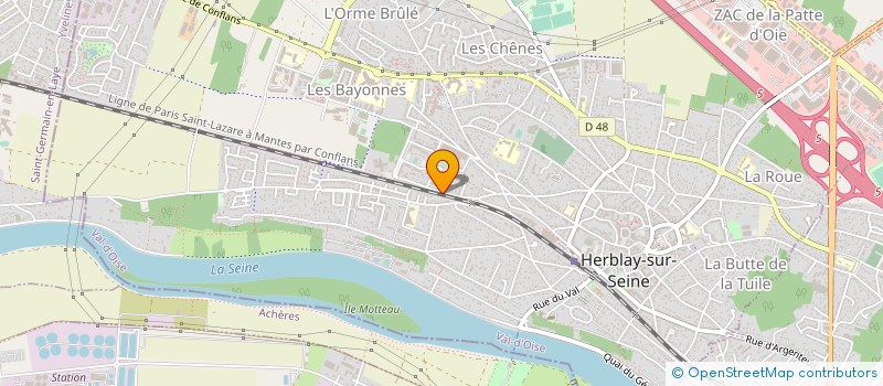 localisation de l'entreprise 892 743 816   HERBLAY-SUR-SEINE