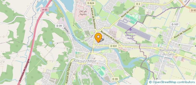 localisation de l'entreprise 892 752 676   AIRE-SUR-L'ADOUR