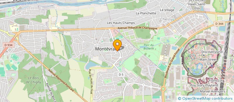 localisation de l'entreprise 892 772 799   MONTEVRAIN