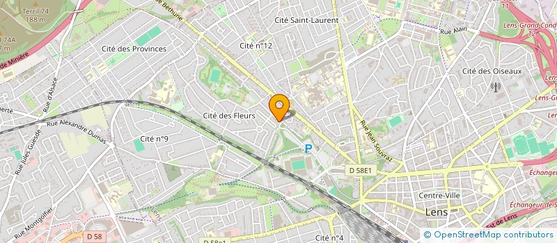 localisation de l'entreprise 892 777 970   LENS