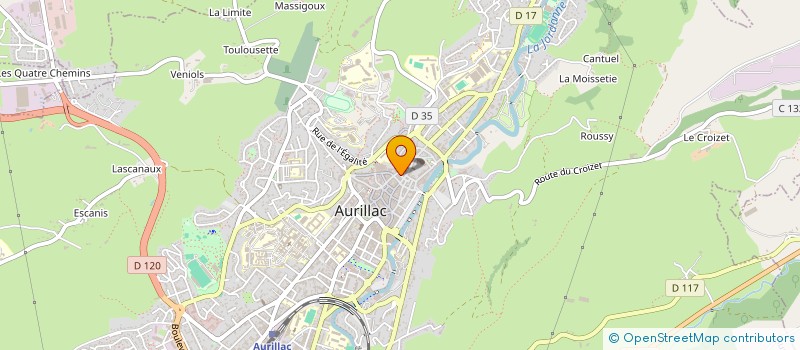 localisation de l'entreprise 892 805 722  à AURILLAC