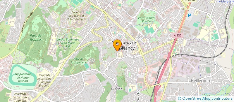localisation de l'entreprise 892 921 750 à VANDOEUVRE LES NANCY
