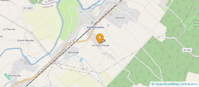 localisation de l'entreprise 893 139 410   LES EGLISOTTES-ET-CHALAURES