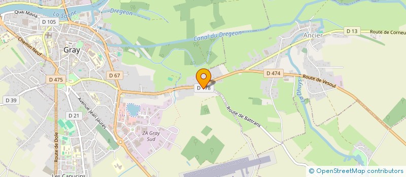 localisation de l'entreprise 893 409 854   GRAY