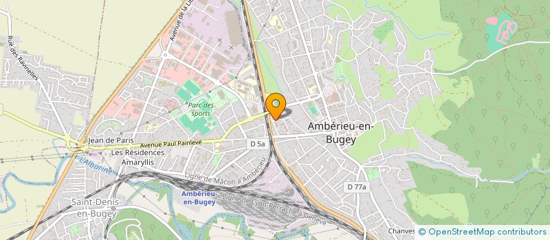 localisation de l'entreprise 893 465 732   AMBERIEU-EN-BUGEY