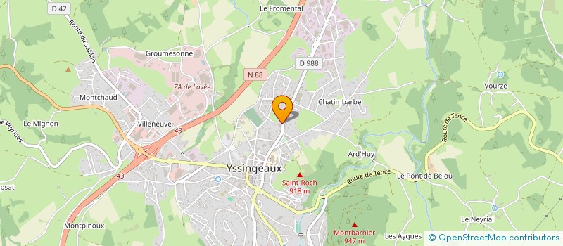 localisation de l'entreprise 893 467 951   YSSINGEAUX