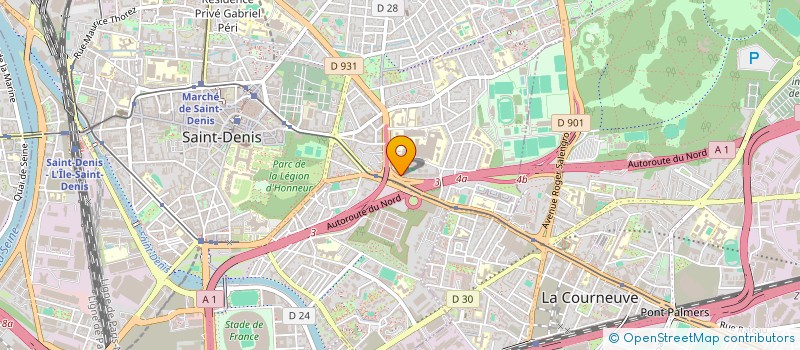 localisation de l'entreprise 893 508 945  à LA COURNEUVE