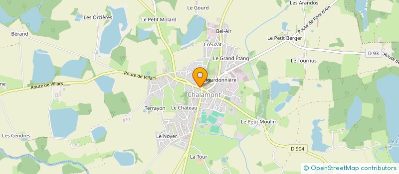 localisation de l'entreprise 893 511 733 à CHALAMONT
