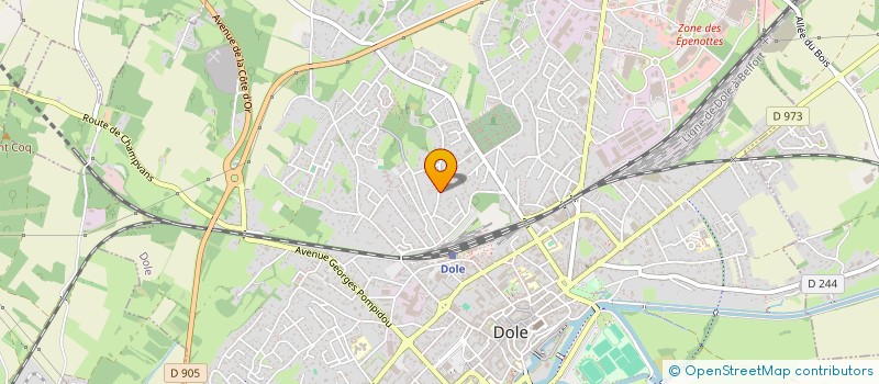 localisation de l'entreprise 893 597 112  à DOLE