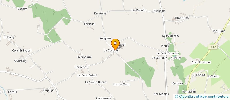 localisation de l'entreprise 893 690 487 à RADENAC