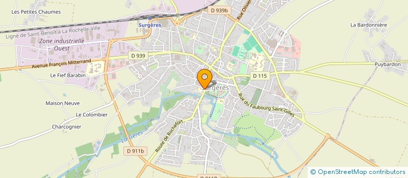 localisation de l'entreprise 893 738 500   SURGERES