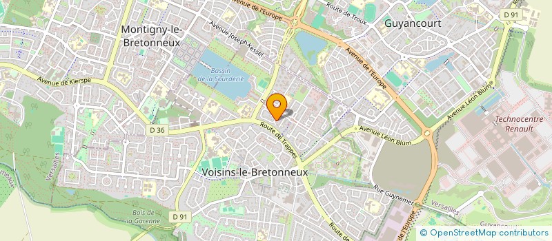 localisation de l'entreprise 893 899 591  à VOISINS-LE-BRETONNEUX