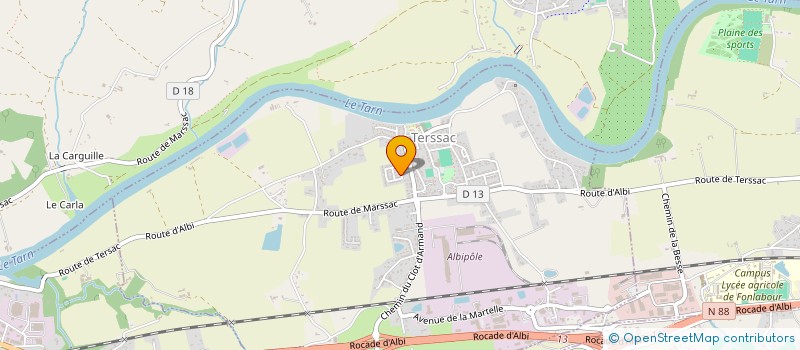 localisation de l'entreprise 894 002 823   TERSSAC