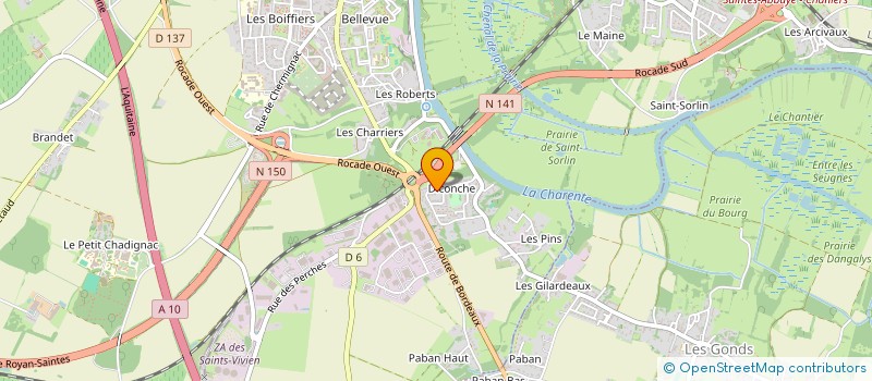 localisation de l'entreprise 894 051 549   SAINTES