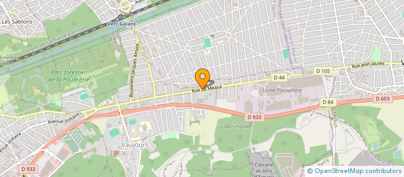 localisation de l'entreprise 894 222 041   VAUJOURS