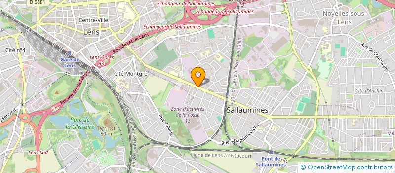 localisation de l'entreprise 894 255 595   SALLAUMINES