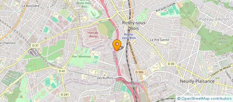 localisation de l'entreprise 894 316 173  à ROSNY-SOUS-BOIS