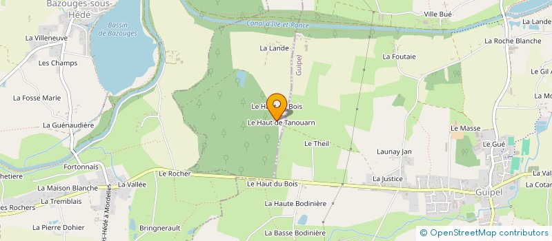 localisation de l'entreprise 894 320 837   HEDE-BAZOUGES