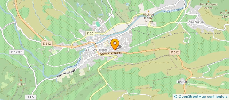 localisation de l'entreprise 894 465 350   SAINT-CHINIAN