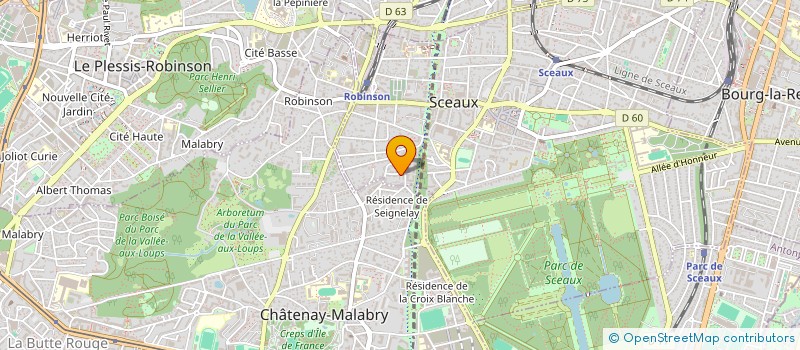 localisation de l'entreprise 894 753 540  à SCEAUX