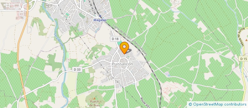 localisation de l'entreprise 894 784 370   MAGALAS