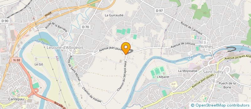 localisation de l'entreprise 894 788 553   LESCURE-D'ALBIGEOIS