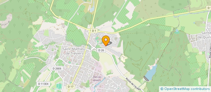 localisation de l'entreprise 894 809 631   SAINT-MATHIEU-DE-TREVIERS