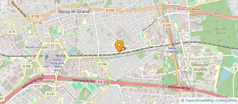 localisation de l'entreprise 894 887 140   NOISY-LE-GRAND