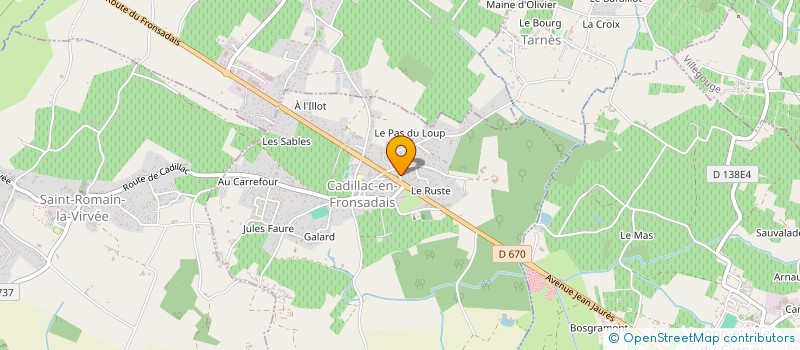 localisation de l'entreprise 894 951 300   CADILLAC-EN-FRONSADAIS