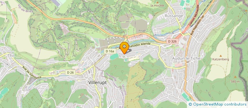 localisation de l'entreprise 895 110 021   AUDUN-LE-TICHE