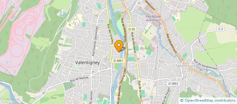 localisation de l'entreprise 895 190 601   AUDINCOURT