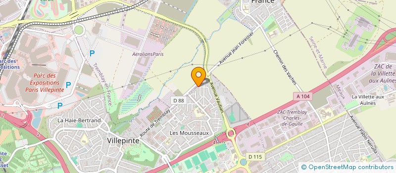 localisation de l'entreprise 895 260 438 à VILLEPINTE