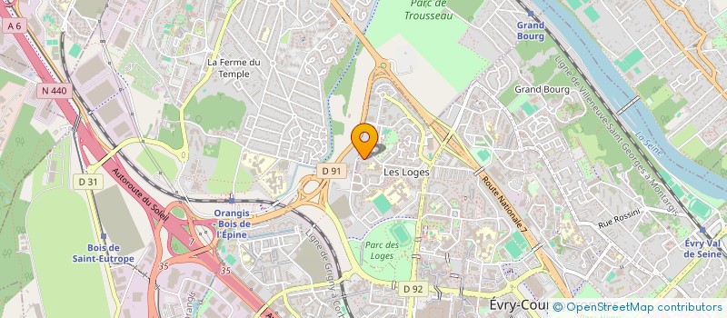 localisation de l'entreprise 897 407 847   EVRY-COURCOURONNES