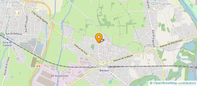 localisation de l'entreprise 897 422 325   SAINT-JUST-SAINT-RAMBERT