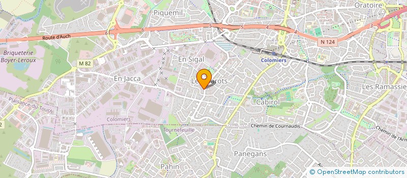 localisation de l'entreprise 897 456 786 à COLOMIERS