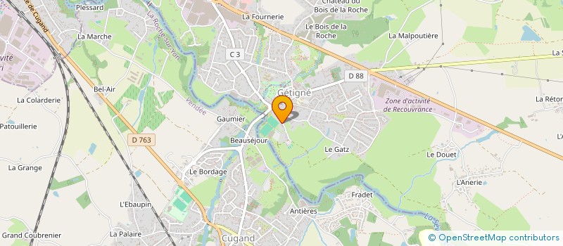 localisation de l'entreprise 897 568 150   GETIGNE