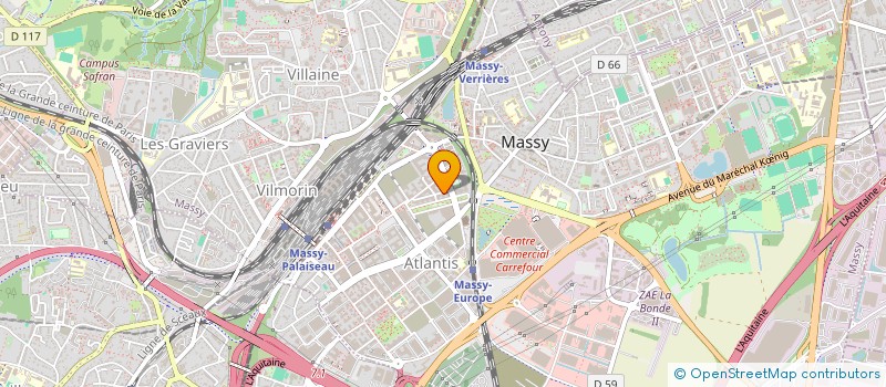 localisation de l'entreprise 897 698 833 à MASSY