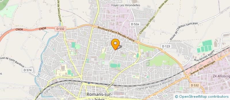 localisation de l'entreprise 897 765 954   ROMANS-SUR-ISERE