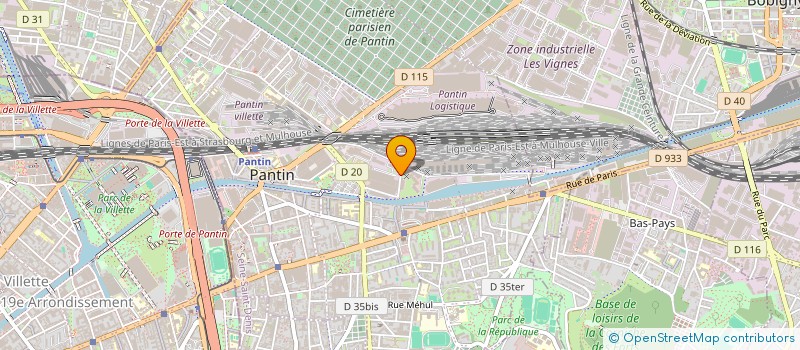 localisation de l'entreprise 897 780 151 à PANTIN