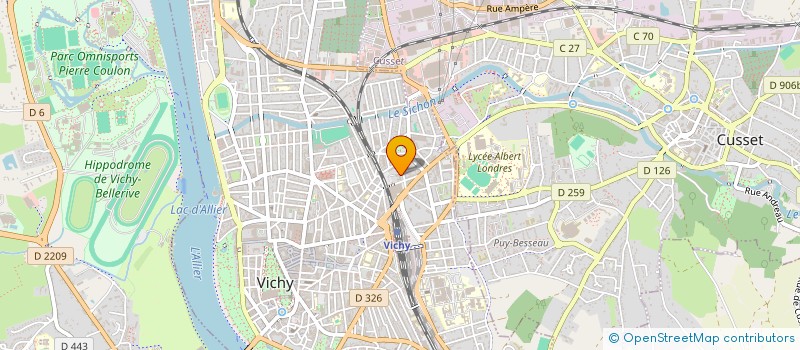 localisation de l'entreprise 897 855 557 à VICHY