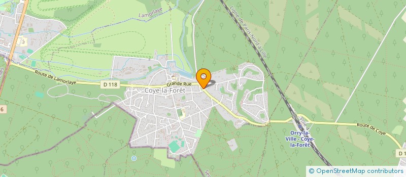 localisation de l'entreprise 897 874 285 à COYE-LA-FORET