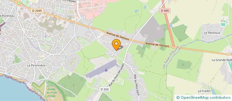 localisation de l'entreprise 897 899 605   LES SABLES D'OLONNE