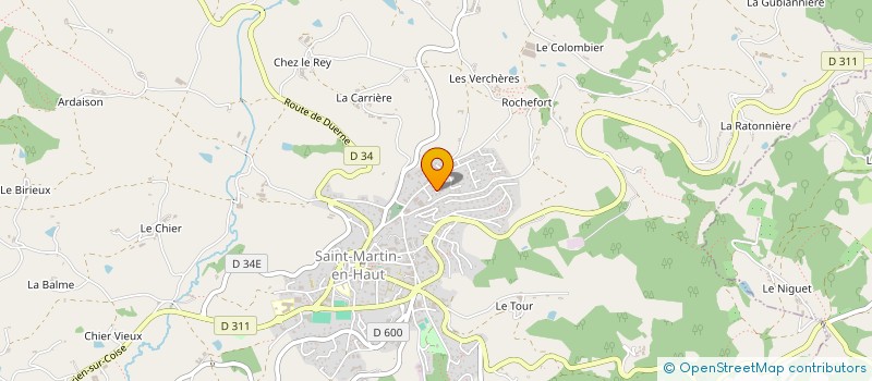localisation de l'entreprise 897 909 529   SAINT-MARTIN-EN-HAUT